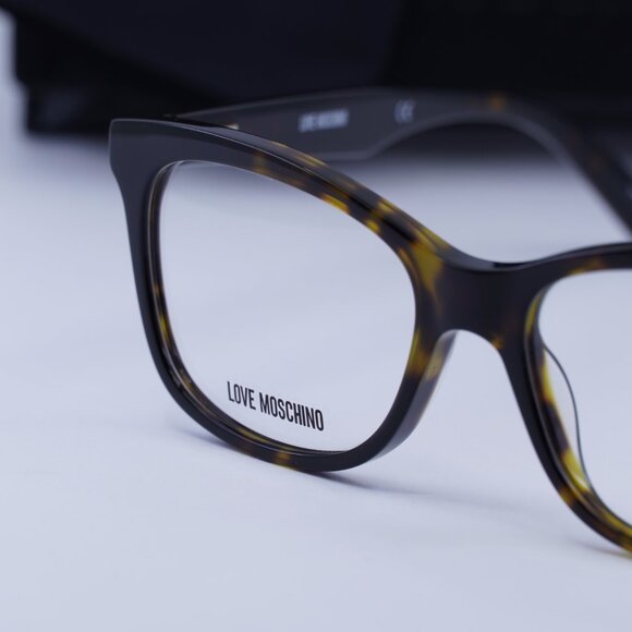 Moschino Love MOL517 0086 00 Square Eyeglasses 52mm - Havana main image 5